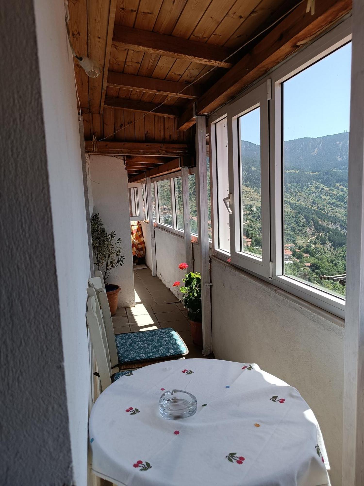 Cozy Loft With Fireplace & View Metsovo Bagian luar foto